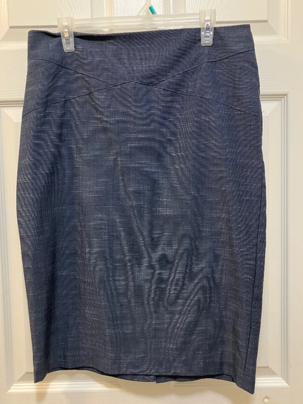 New York & Company 7th Avenue Suiting blue pencil skirt size 12